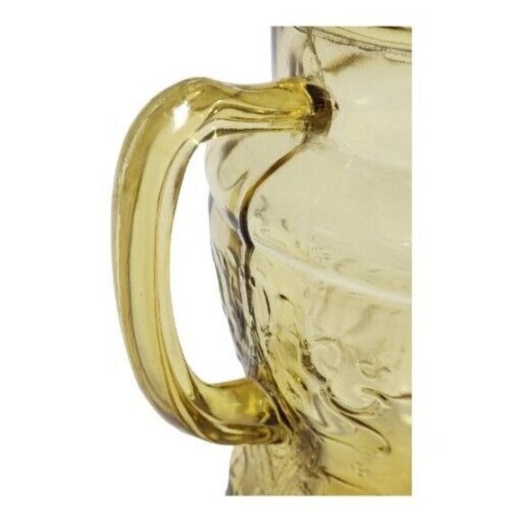 1930s Federal Glass Madrid Amber Depression Glass 80oz Pitcher & Glasses Set - Picture 8 of 16